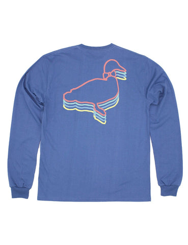 Pop Logo Space Blue Long-sleeve- Kids