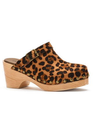 Leopard Clogs - Corkys