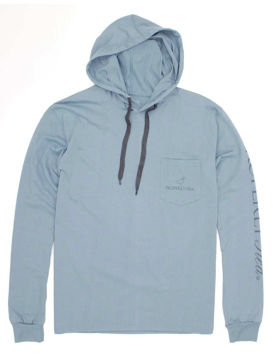 Gulf Lightweight Hoodie Steel Blue- Kids