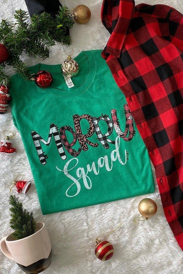 Merry Squad Green Short Sleeve T-Shirt