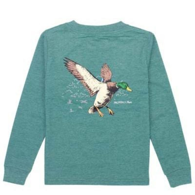 Properly Tied Mallard Flight Hunter Heather Long Sleeve