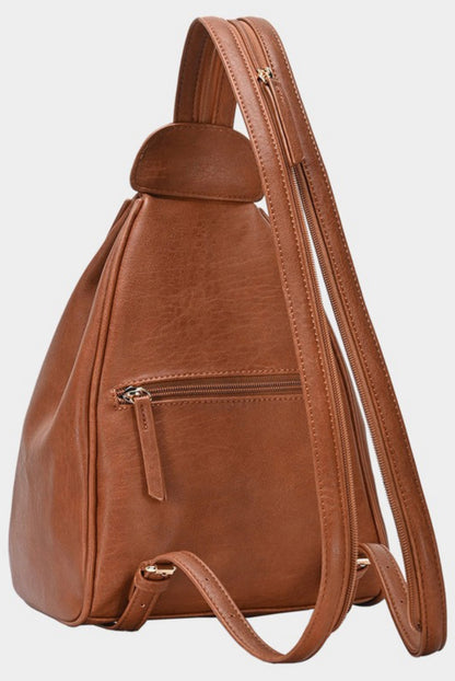 Leather Sling Backpack
