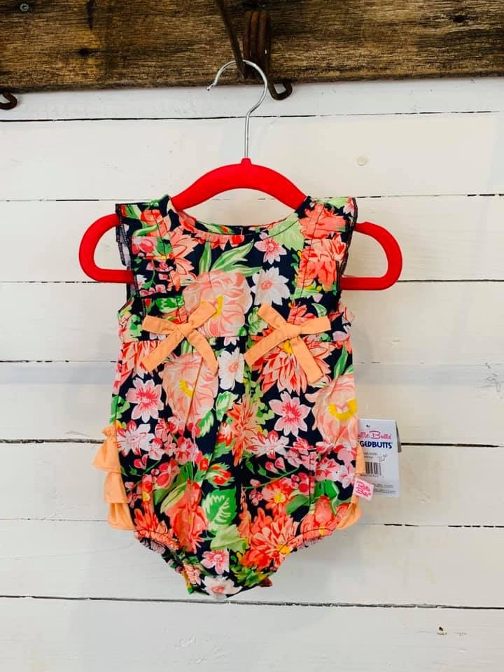 Sunset Garden Ruffle Romper- Kids