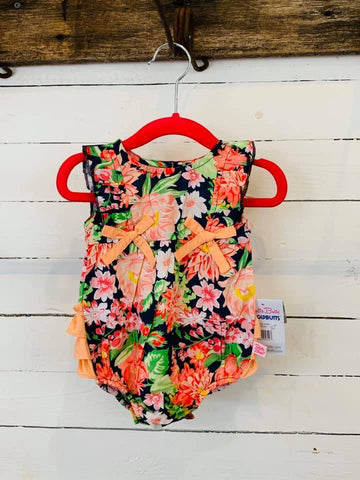 Sunset Garden Ruffle Romper- Kids