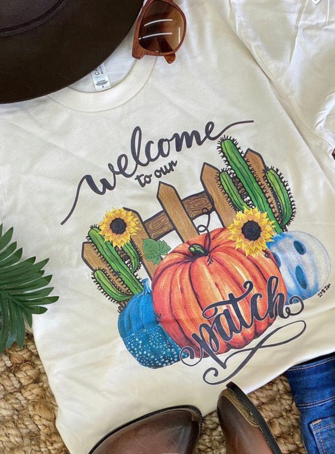 Welcome To Our Patch Cream Soft Tee