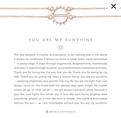You Are My Sunshine Necklace Set by Bryan Anthonys