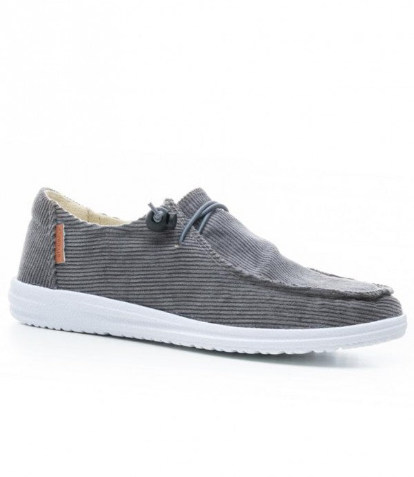 Grey Corduroy Kayak Sneaker
