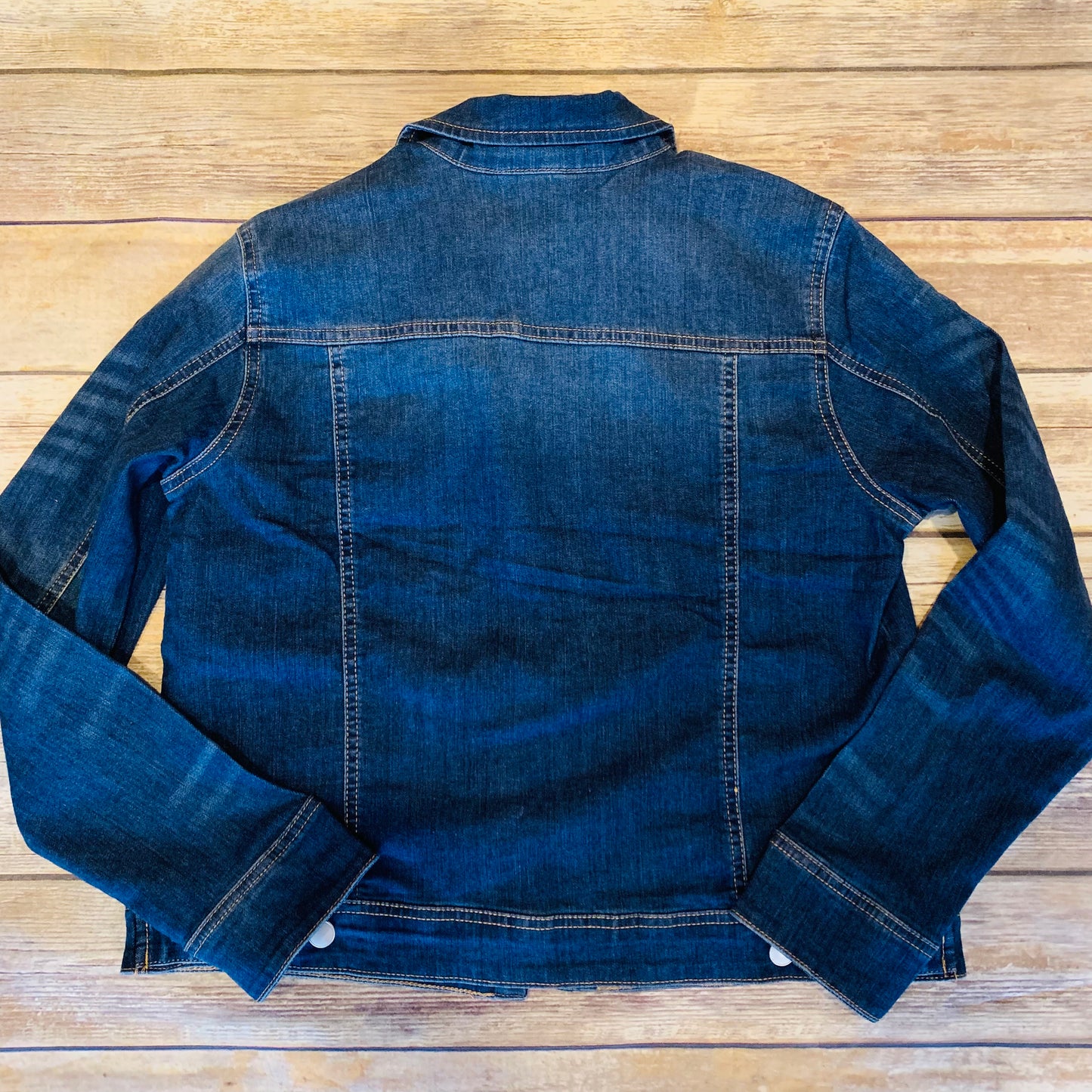 Medium Wash Stretch Denim Jacket