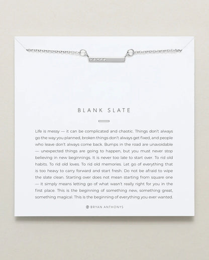Blank Slate Necklace by Bryan Anthonys