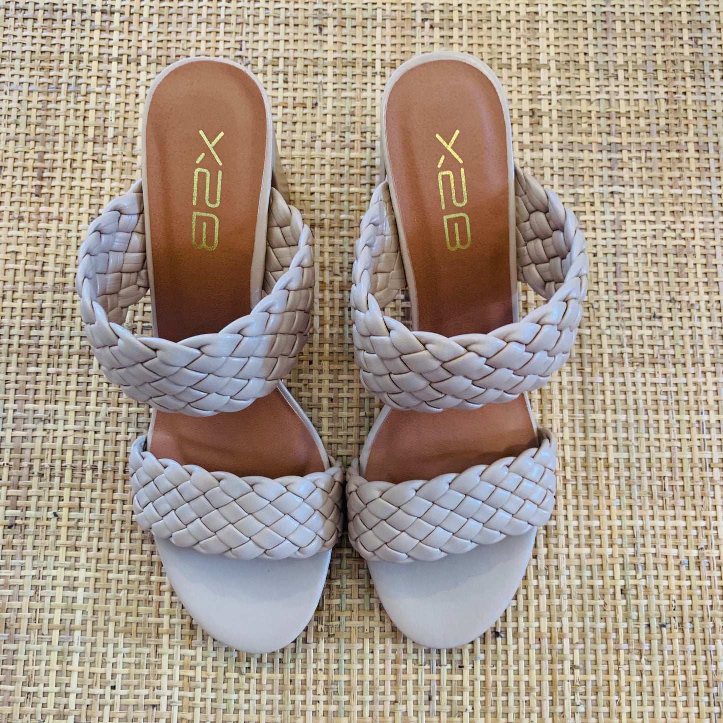 Nude Braided Heels
