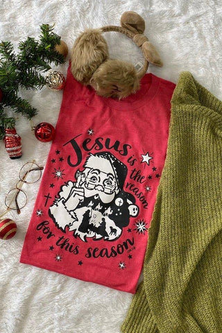 Red Jesus is the Reason for the Season T-Shirt