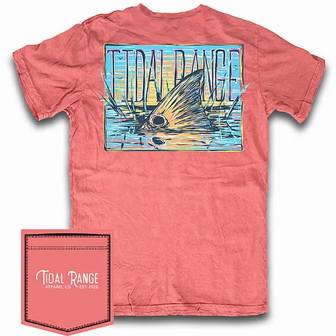 Watermelon Tidal Range Tail Fin T-shirt