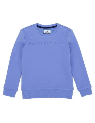 Properly Tied Coast Crew Neck Aqua Blue