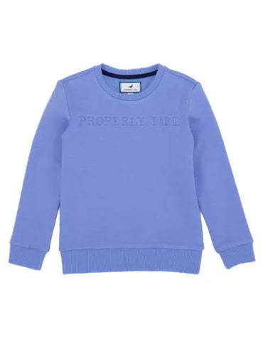 Properly Tied Coast Crew Neck Aqua Blue