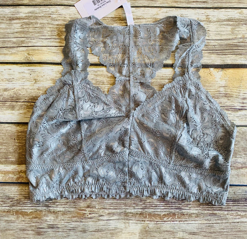 Gray Lace Bralette