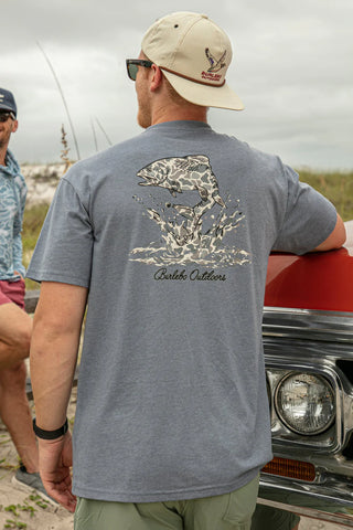 Burlebo Jumping Fish Camo Tee