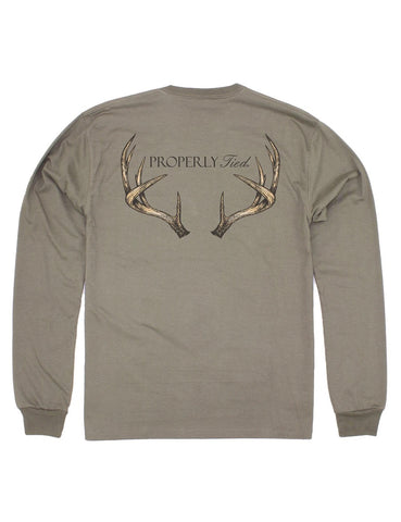 Vintage Antler Tan Long-sleeve