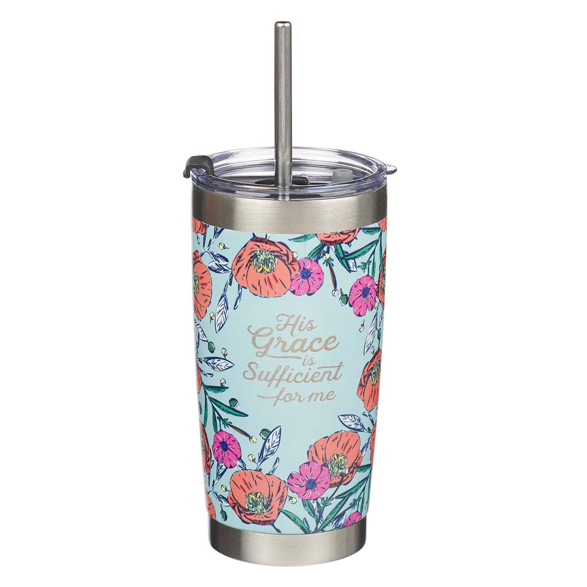 His Grace Is Sufficient Travel Tumbler