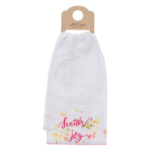 Scatter Joy White Tea Towel