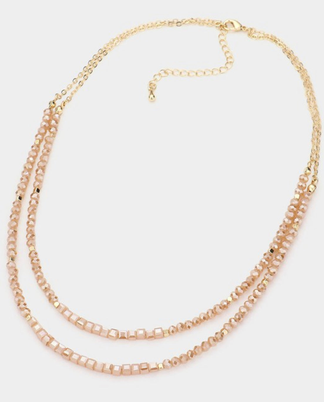 Beaded Double Layer Necklace
