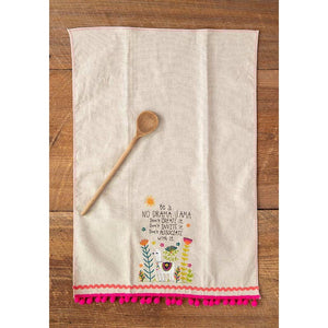 Linen Tea Towel No Drama Llama