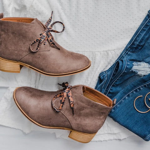 Taupe Totes Booties - Corkys