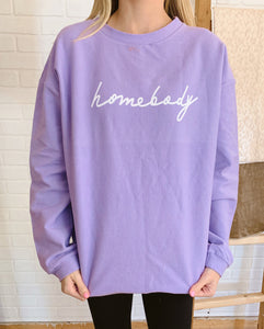 Purple Homebody Corded Sweatshirt