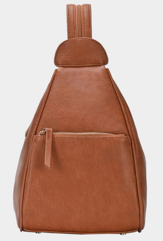 Leather Sling Backpack