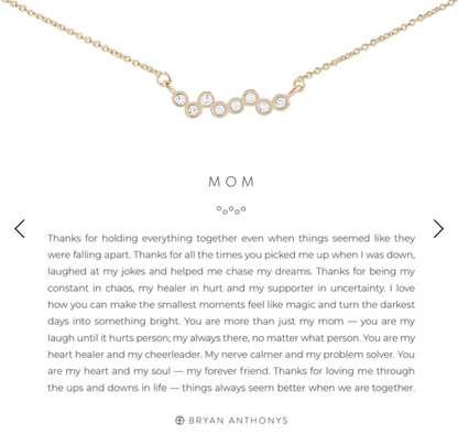 Mom Necklace by Bryan Anthonys