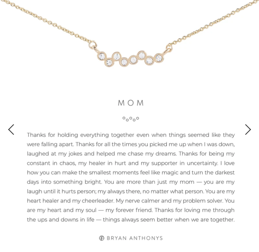 Mom Necklace by Bryan Anthonys