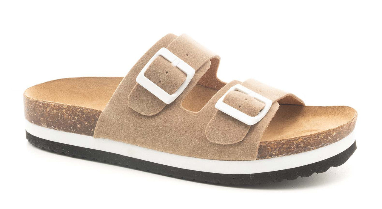 Corky’s Beach Babe Tan Suede Sandals