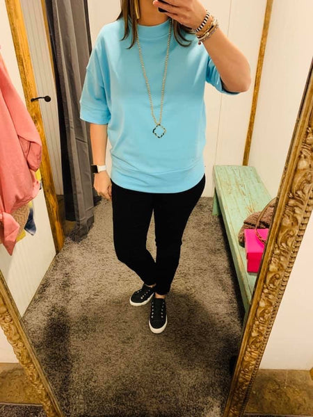 Turquoise Short Sleeve Top